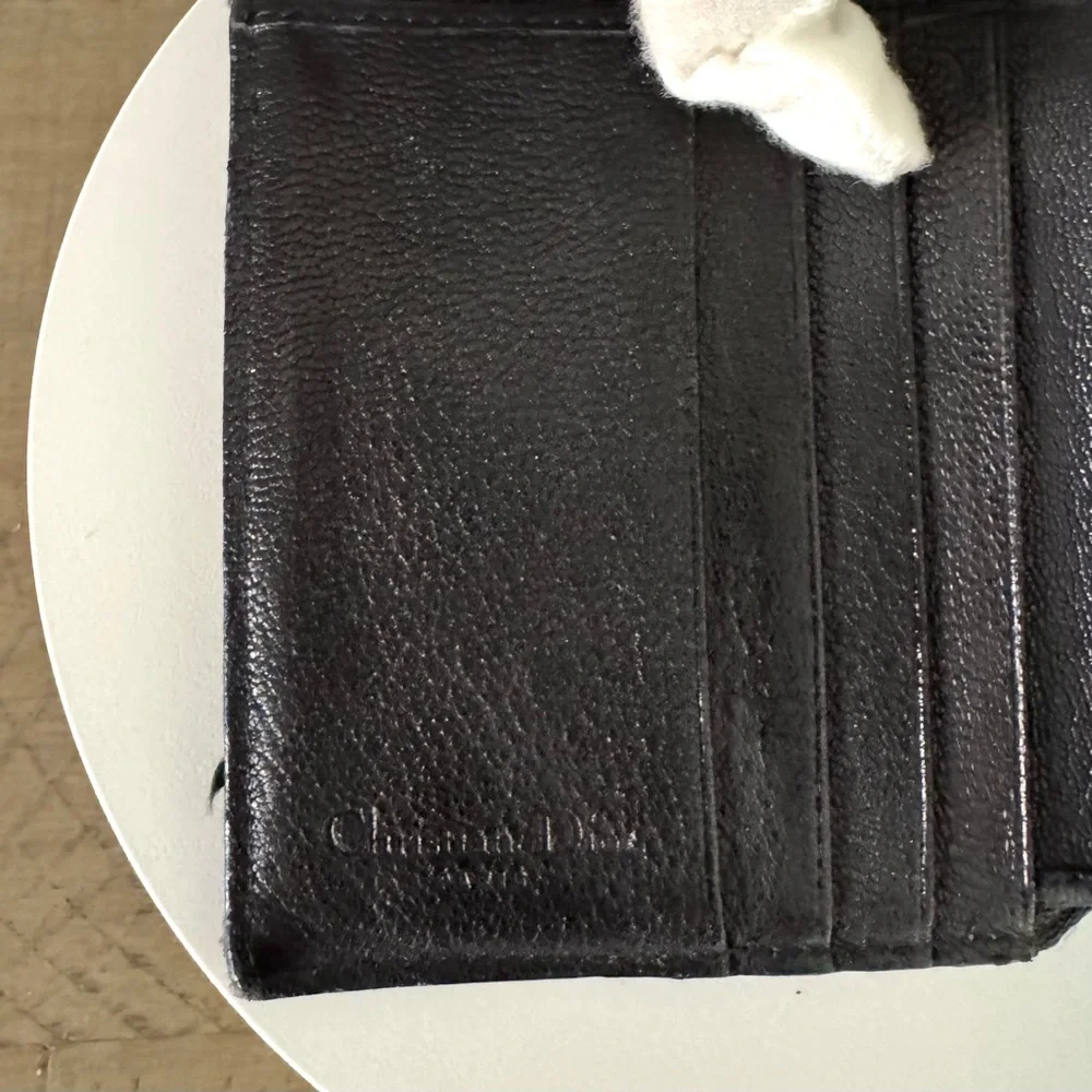 Dior Trotter Pattern Compact Wallet - Vintage